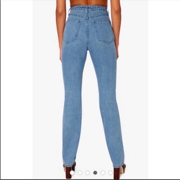 WE WORE WHAT Jeans Women Size 26 Straight Ultra High Rise Icon Fit Slim CL - Picture 3 of 12